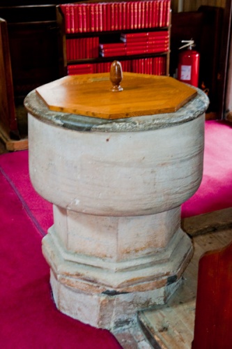 The 13th-century font