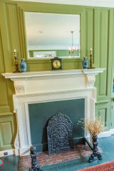 A ground floor fireplace