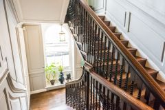 The elegant Georgian staircase