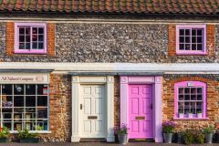 Burnham Market, Colourful shops on North Street