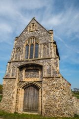 The gatehouse west facade