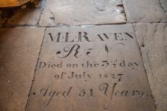 Burnham Sutton-cum-Ulph, All Saints Church, ML Raven grave slab, 1827
