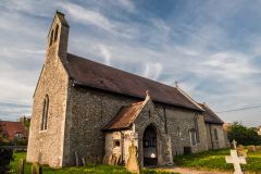 Burnham Sutton-cum-Ulph, All Saints Church, All Saints at dusk