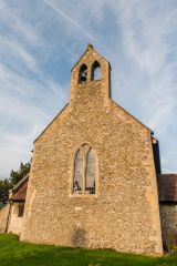 Burnham Sutton-cum-Ulph, All Saints Church, The west facade and bellcote