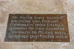 Burnham Thorpe, All Saints Church, 1680 brass to Philip Conrnwallis