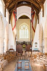 Burnham Thorpe, All Saints Church, Looking west down the nave