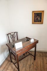 Burns' writing desk and chair