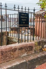 Robert Burns' original grave site