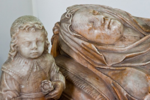 Alabaster effigy of Rachel Gee
