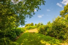 Emerging onto the hilltop site