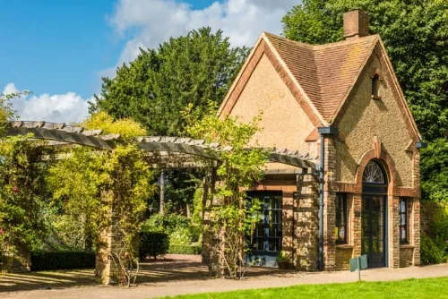 The restored summerhouse