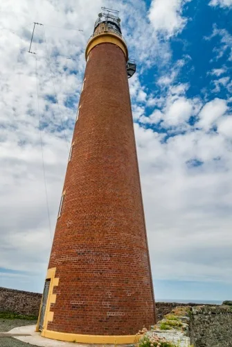 Looking up from the lighthouse base