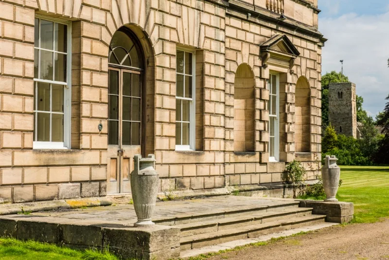 Bywell Hall garden facade