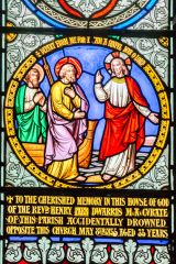 Rev Dwarris memorial window, 1855
