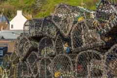 Crab traps by the harbour