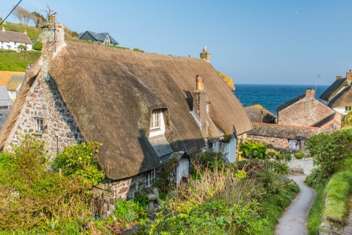 A thatched cottage in Cadgwith
