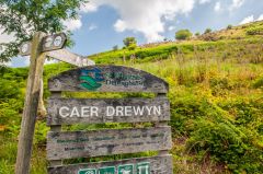 The start of the Caer Drewyn climb