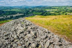 Atop the stone walls of Caer Drewyn