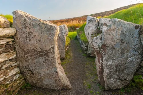 Looking out of the main chamber