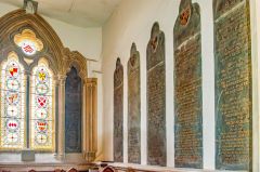 Barrington memorials in the north chapel