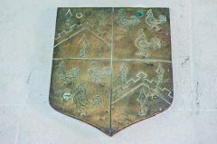 Coat of arms on the Price brass