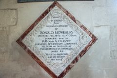 Ronald Mowbray memorial