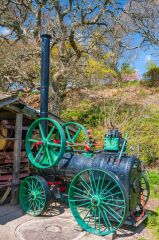Vintage traction engine, Calbourne Water Mill