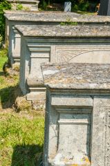 Table tombs in the churchyard