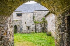 The priory courtyard