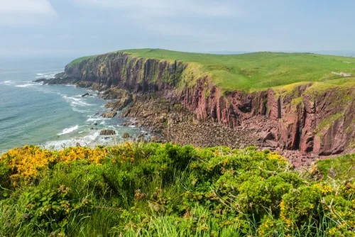 On the clifftop walk