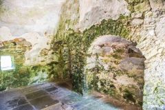 Remains of a medieval fireplace