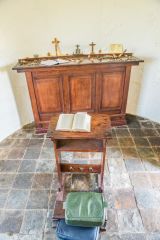 Inside the medieval Watchtower chapel