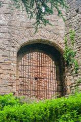 A blocked castle arch