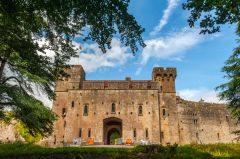 The restored castle entrance
