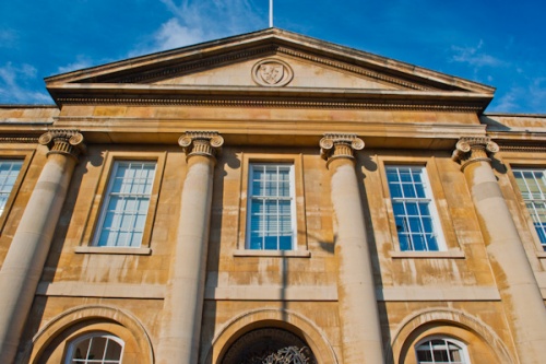 Emmanuel College entrance portico