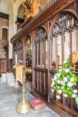 The restored medieval screen