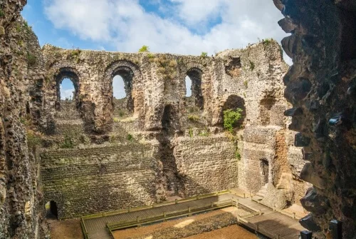 The castle interior