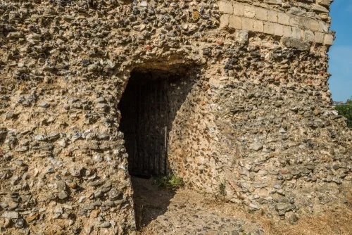 The castle entrance