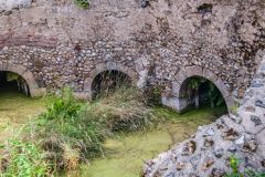 Looking into the water tank