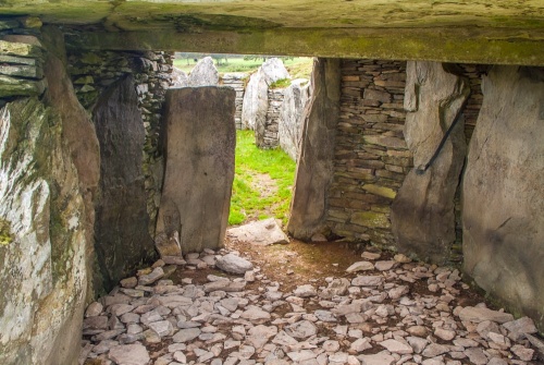 Inside the burial chamber