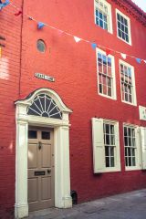 The house entrance on Grape Lane