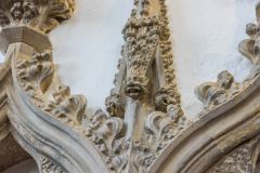 Detail of carving on the sedilia