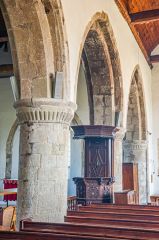 The south aisle arcade