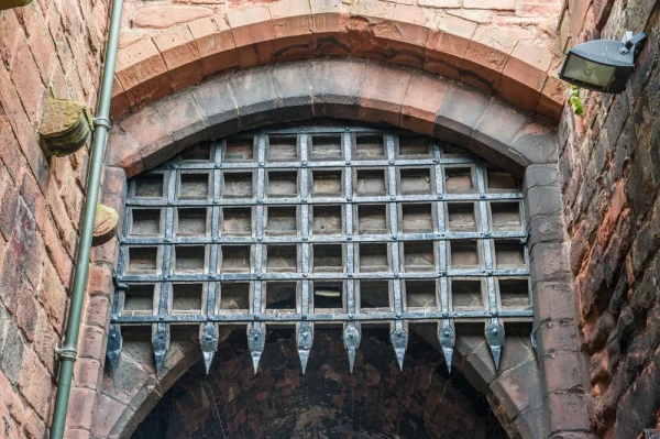 The castle portcullis