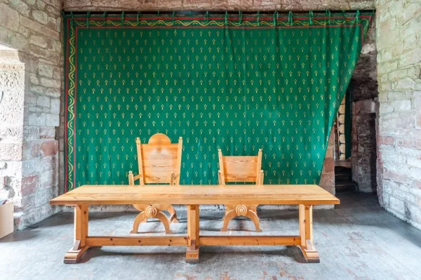 The recreated medieval great hall