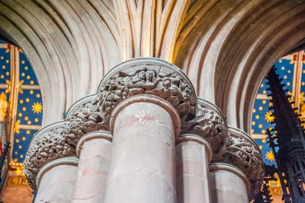 The superbly carved Choir capitals