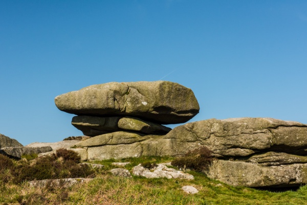 Rock formations atop Carn Brea