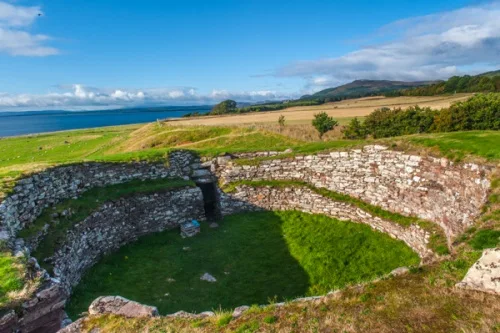 The view from atop the wall