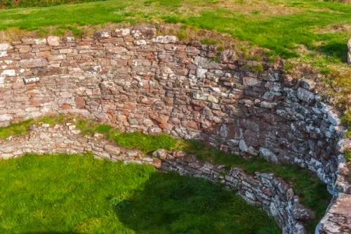 Inside the broch walls