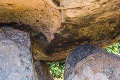 The underside of the capstone